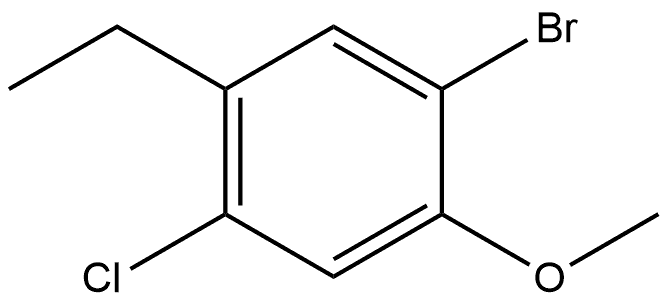 1-Bromo-4-chloro-5-ethyl-2-methoxybenzene 结构式