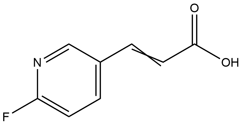 3-(6-氟吡啶-3-基)丙烯酸 结构式