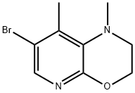 7-溴-1,8-二甲基-2,3-二氢-1H-吡啶并[2,3-B][1,4]恶嗪 结构式