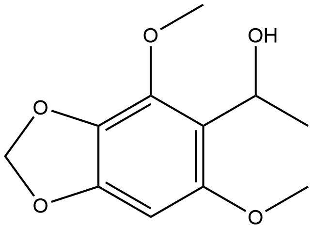 1-(4,6-二甲氧基苯并[D] [1,3]二氧杂环戊烯-5-基)乙醇 结构式