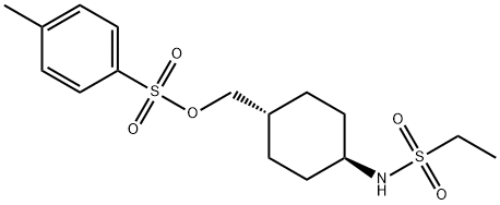 N-反式-4-[[(4-甲基苯基)磺酰基]氧基]甲基]环己基]乙磺酰胺- 结构式