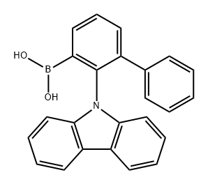 BORONIC ACID, B-[2-(9H-CARBAZOL-9-YL)[1,1'-BIPHENYL]-3-YL]- 结构式