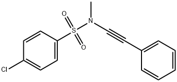 4-氯-N-甲基-N-(苯乙炔基)苯磺酰胺 结构式