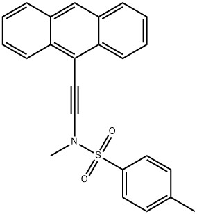 Benzenesulfonamide, N-[2-(9-anthracenyl)ethynyl]-N,4-dimethyl- 结构式