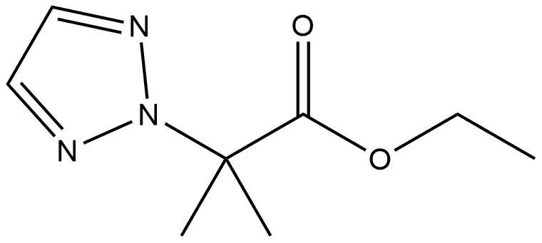 2-甲基-2-(三唑-2-基)丙酸乙酯 结构式