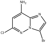 3-溴-6-氯咪唑并[1,2-B]哒嗪-8-胺 结构式