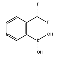 (4-(二氟甲基)吡啶-3-基)硼酸 结构式