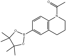 1-(6-(硼酸频那醇酯-2-基)-3,4-二氢喹啉-1(2H)-基)乙酮 结构式