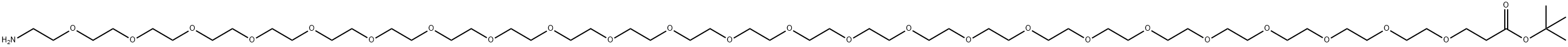 H2N-PEG24-CH2CH2COOtBu 结构式