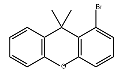 1-溴 -9,9-二甲基 -9H- 氧杂蒽 结构式