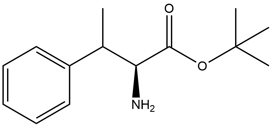2-氨基-3-苯基丁酸叔丁酯 结构式