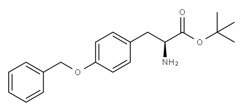 L-Tyrosine, O-(phenylmethyl)-, 1,1-dimethylethyl ester 结构式