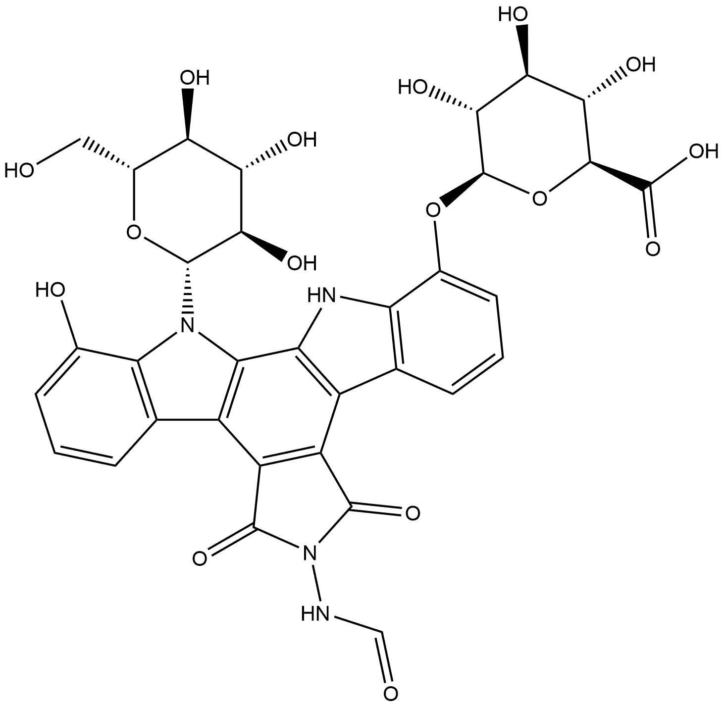 化合物 NB-506 GLUCURONIDE 结构式