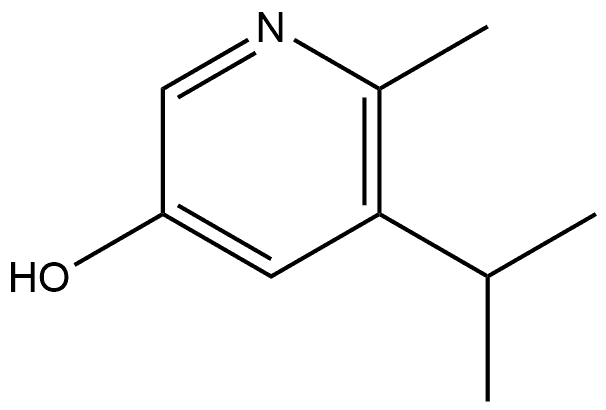 5-异丙基-6-甲基吡啶-3-醇 结构式