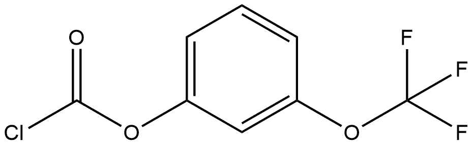 3-(Trifluoromethoxy)phenyl carbonochloridate 结构式