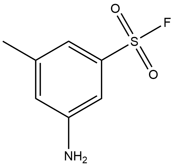 3-氨基-5-甲基苯磺酰氟 结构式