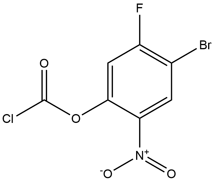 4-bromo-5-fluoro-2-nitrophenyl carbonochloridate 结构式