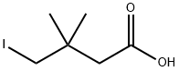 4-碘-3,3-二甲基丁酸 结构式