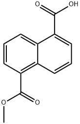 5-(methoxycarbonyl)naphthalene-1-carboxylic acid 结构式