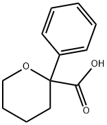 2H-Pyran-2-carboxylic acid, tetrahydro-2-phenyl- 结构式