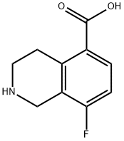 8-氟-1,2,3,4-四氢异喹啉-5-羧酸 结构式