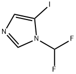 1-(二氟甲基)-5-碘-1H-咪唑 结构式