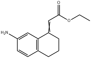 2-(7-氨基-3,4-二氢萘-1(2H)-亚乙基)乙酸乙酯 结构式