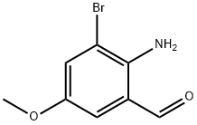 2-氨基-3-溴-5-甲氧基苯甲醛 结构式