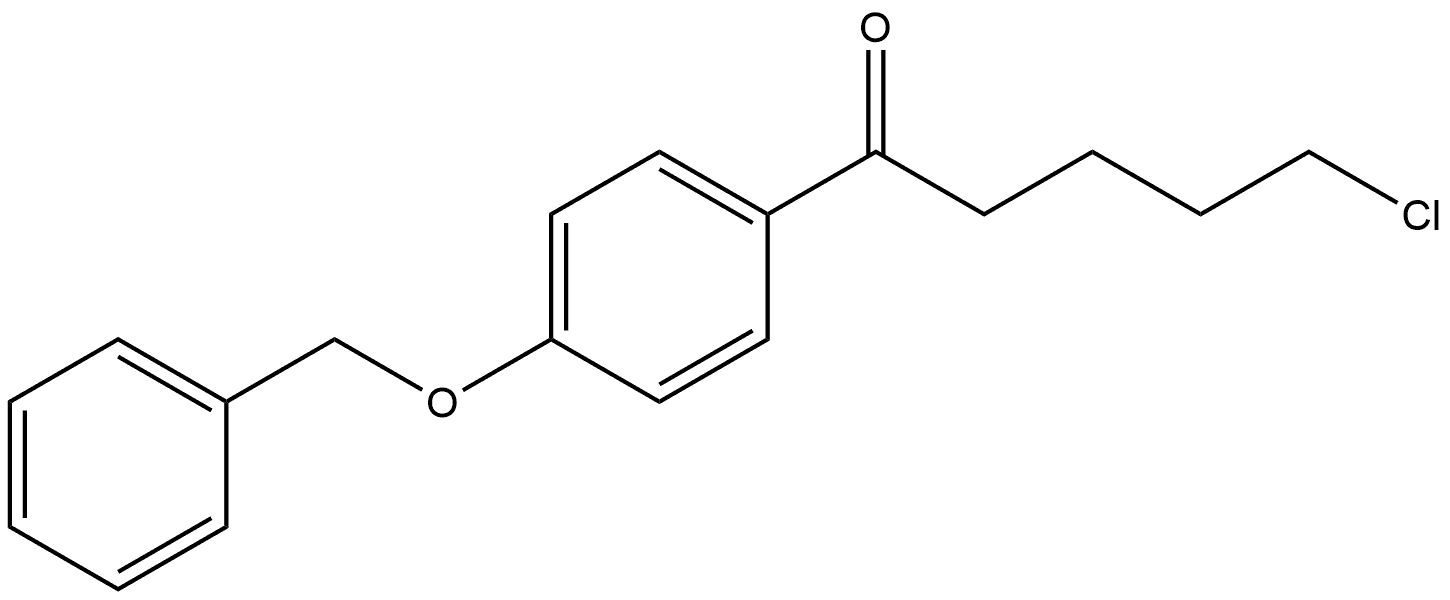 5-Chloro-1-[4-(phenylmethoxy)phenyl]-1-pentanone 结构式