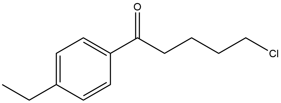 5-Chloro-1-(4-ethylphenyl)-1-pentanone 结构式