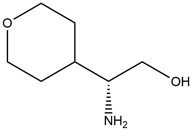 (R)-2-amino-2-(tetrahydro-2H-pyran-4-yl)ethanol 结构式