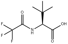 3,3-二甲基-2-(2,2,2-三氟乙酰氨基)丁酸 结构式