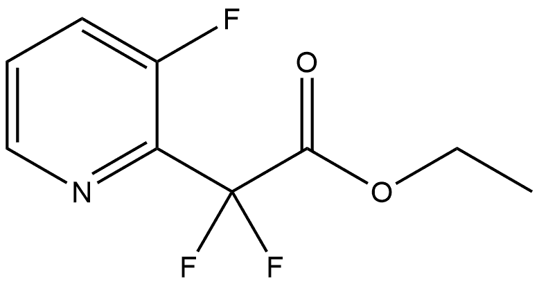 2,2-二氟-2-(3-氟吡啶-2-基)乙酸乙酯 结构式