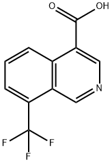 8-(trifluoromethyl)isoquinoline-4-carboxylic acid 结构式