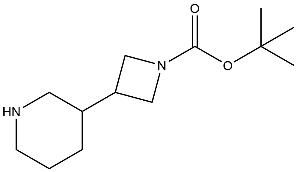 (S)-TERT-BUTYL 3-(PIPERIDIN-3-YL)AZETIDINE-1-CARBOXYLATE 结构式