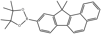 2-(11,11-Dimethyl-11H-benzo[a]fluoren-9-yl)-4,4,5,5-tetramethyl-1,3,2-dioxaborolane 结构式