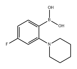 BORONIC ACID, B-[4-FLUORO-2-(1-PIPERIDINYL)PHENYL]- 结构式
