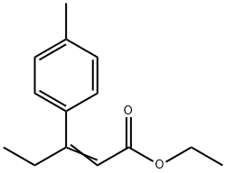 2-Pentenoic acid, 3-(4-methylphenyl)-, ethyl ester 结构式