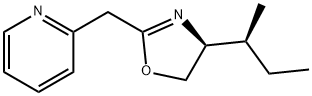 (S)-4-((S)-仲丁基)-2-(吡啶-2-基甲基)-4,5-二氢恶唑 结构式