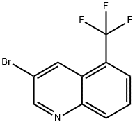 3-溴-5-(三氟甲基)喹啉 结构式