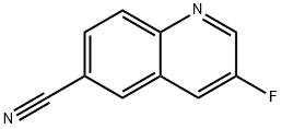 3-氟喹啉-6-甲腈 结构式