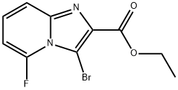 3-溴-5-氟咪唑并[1,2-A]吡啶-2-甲酸乙酯 结构式