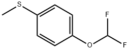 (4-(Difluoromethoxy)phenyl)(methyl)sulfane 结构式