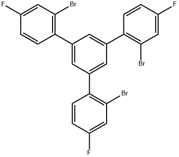 2,2''-二溴-5'-(2-溴-4-氟苯基)-4,4''-二氟-1,1':3',1''-三联苯 结构式