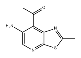 1-(6-氨基-2-甲基噻唑[5,4-B]吡啶-7-基)乙烷-1-酮 结构式