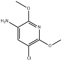 5-氯-2,6-二甲氧基吡啶-3-胺 结构式