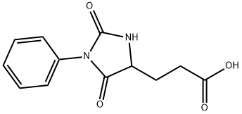 4-Imidazolidinepropanoic acid, 2,5-dioxo-1-phenyl- 结构式