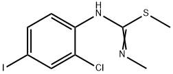 CARBAMIMIDOTHIOIC ACID, N-(2-CHLORO-4-IODOPHENYL)-N'-METHYL-, METHYL ESTER 结构式