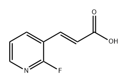 (E)-3-(2-氟吡啶-3-基)丙烯酸 结构式
