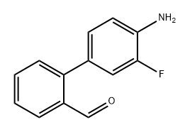 [1,1'-Biphenyl]-2-carboxaldehyde, 4'-amino-3'-fluoro- 结构式